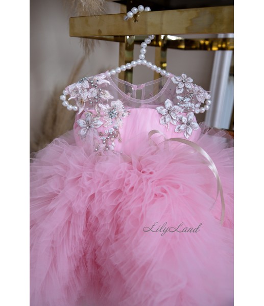 Дитяча святкова сукня Лель, колір Рожевий