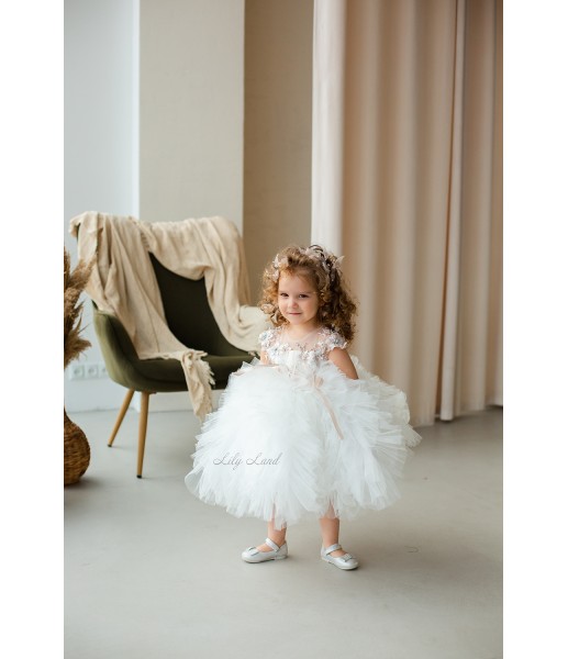 Дитяча святкова сукня Лель, колір айворі