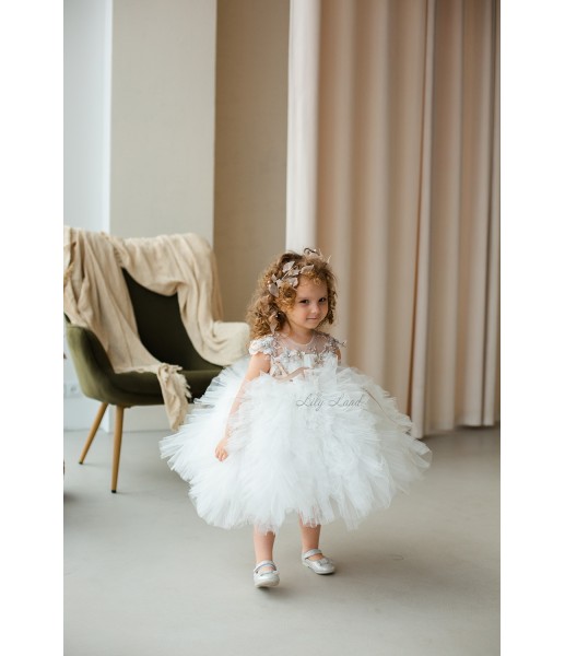 Дитяча святкова сукня Лель, колір айворі