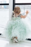 Дитяча святкова сукня Лель, колір М'ятно-сірий