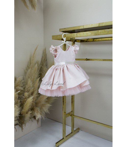 Детское праздничное платье Лидия, цвет Светло-розовый