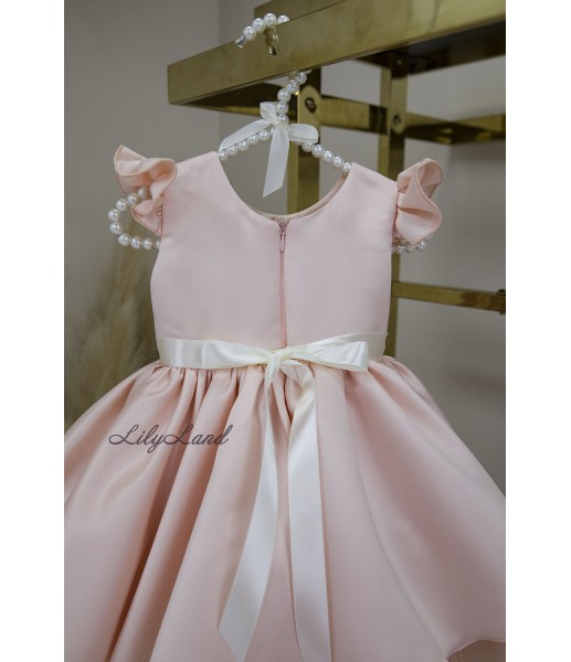 Детское праздничное платье Лидия, цвет персик