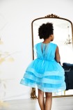 Детское нарядное платье Луизиана, в голубом цвете