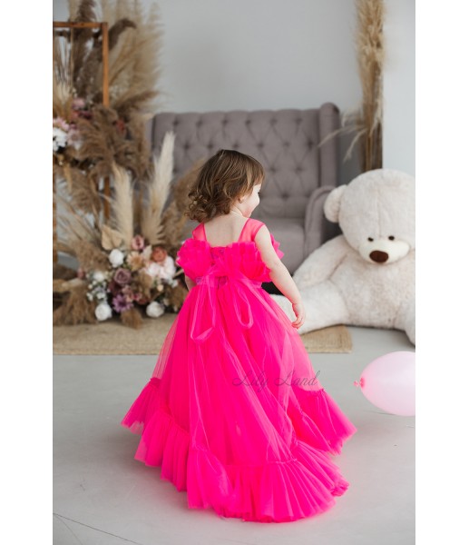 Детское платье Лябель, цвет малиновый