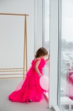 Дитяча святкова сукня Лябель, в малиновому кольорі