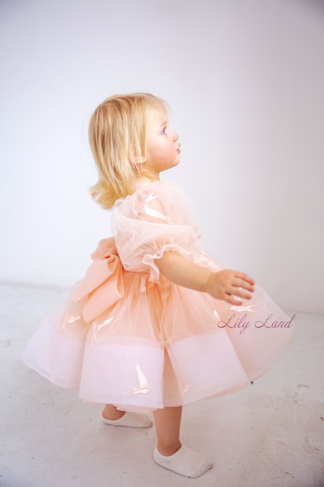 Дитяча святкова сукня Марта, колір персик