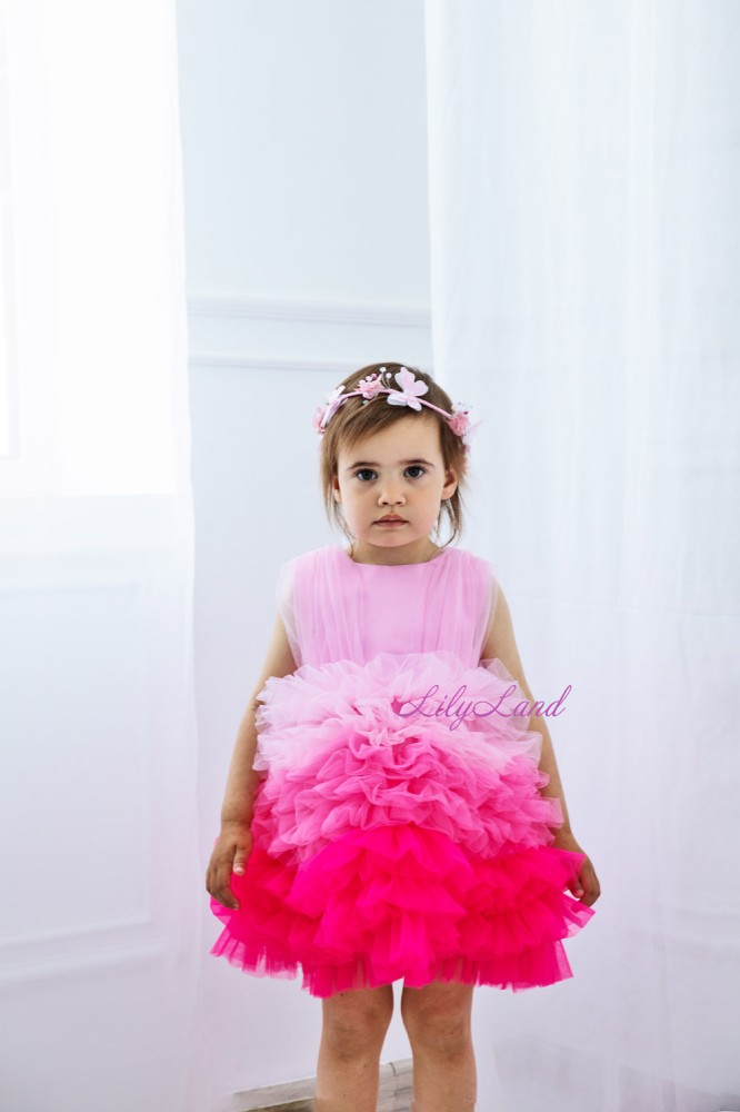 Дитяча святкова сукня Мая, колір рожевий