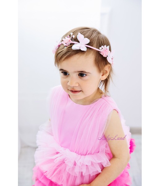 Детское нарядное платье Мая, цвет розовый