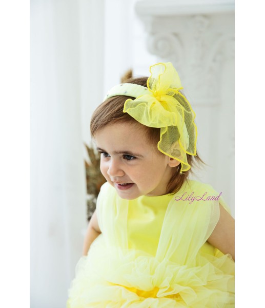 Дитяча святкова сукня Мая, колір жовтий