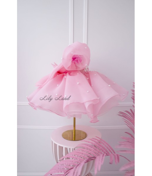Детское нарядное платье Мия, цвет Розовый