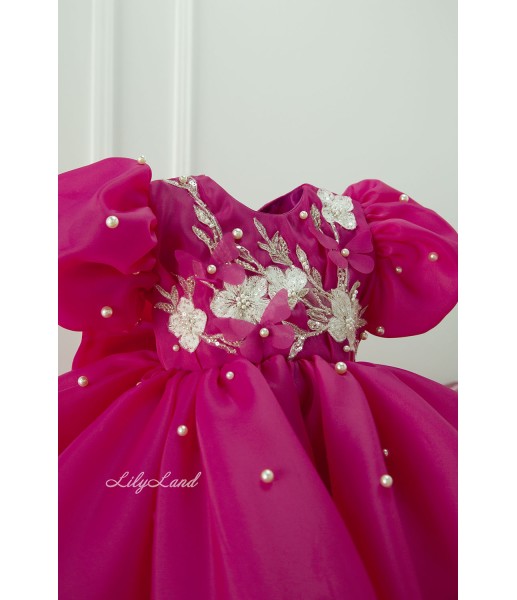 Детское нарядное платье Мия, цвет Малина