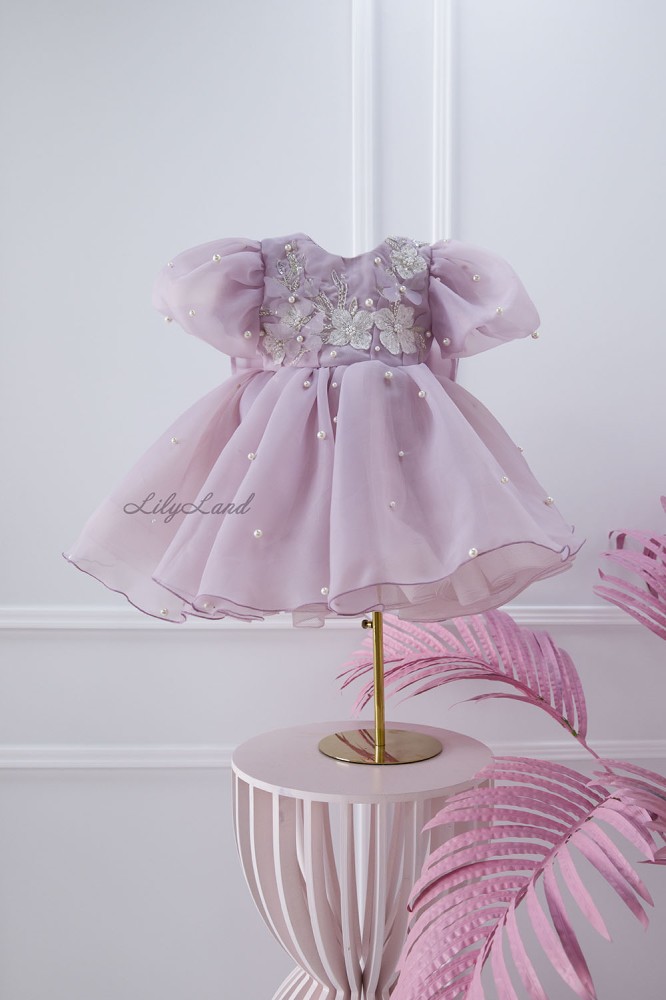 Дитяча святкова сукня Мія, колір Пильна лаванда
