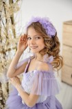 Детское нарядное платье Миннесота, в лавандовом цвете