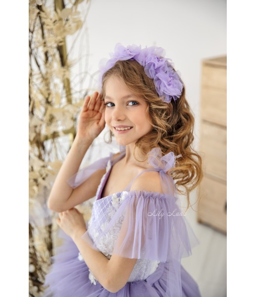 Дитяча святкова сукня Міннесота, в лавандовому кольорі