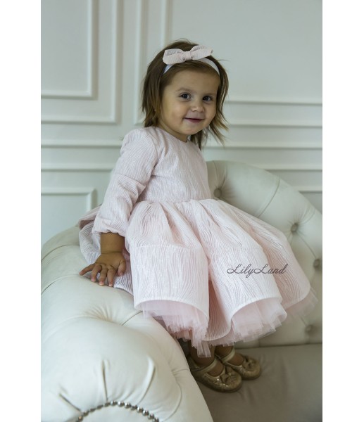 Детское нарядное платье Мира, цвет айвори