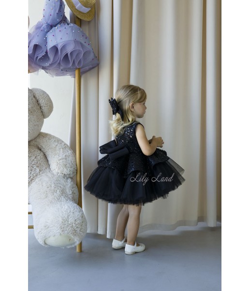 Дитяча святкова сукня Ненсі, колір Чорний