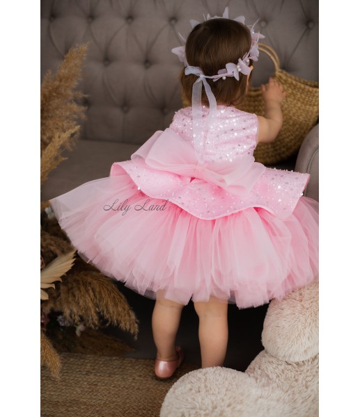 Дитяча святкова сукня Ненсі, колір Рожевий