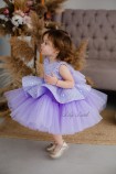 Детское нарядное платье Ненси, цвет Светлая Лаванда