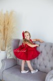 Детское нарядное платье Ненси, цвет Красный