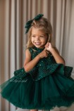 Дитяча святкова сукня Ненсі, колір Зелений