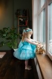 Дитяча святкова сукня Ненсі, колір Бірюза
