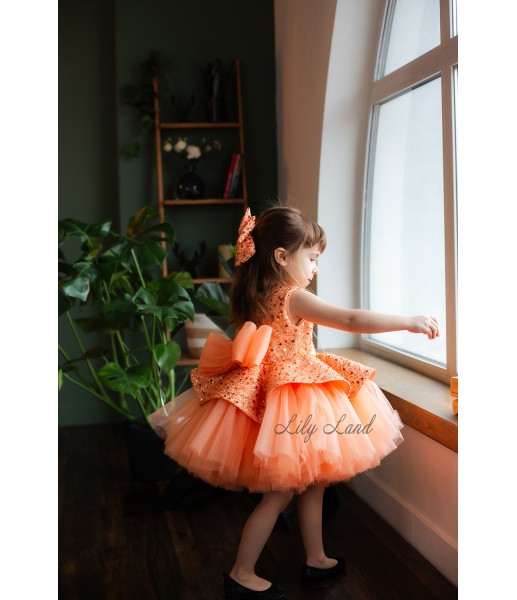 Дитяча святкова сукня Ненсі, колір Помаранчевий