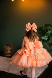 Детское нарядное платье Ненси, цвет Оранжевый