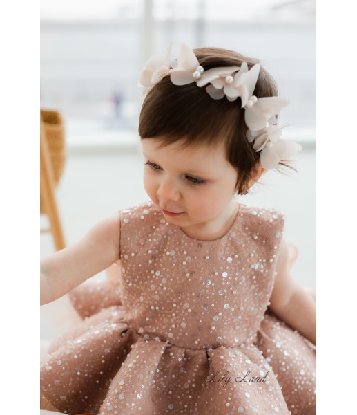Дитяча святкова сукня Ненсі, колір Капучіно