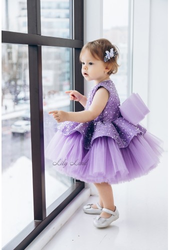 Дитяча святкова сукня Ненсі, колір Темна Лаванда