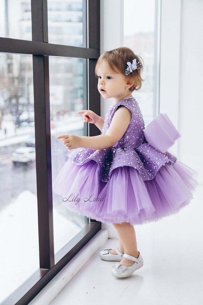 Дитяча святкова сукня Ненсі, колір Темна Лаванда