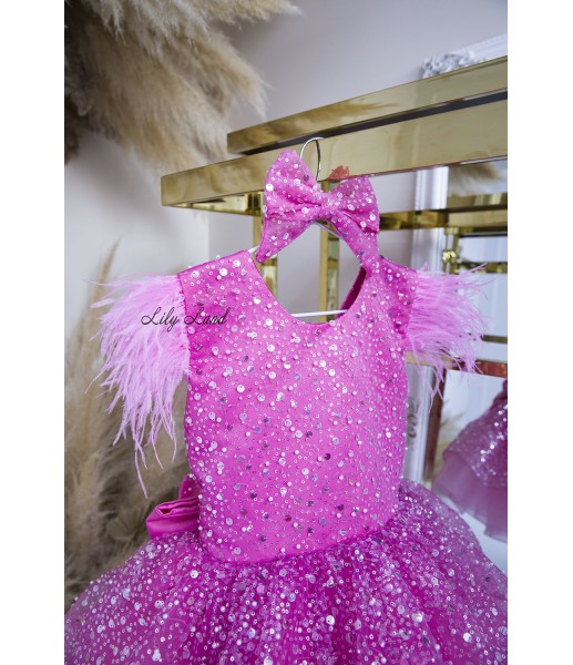 Детское нарядное платье Натали, цвет Нежно-Розовый