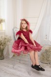 Дитяча святкова сукня Наталі, колір Бордо