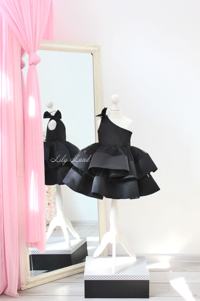 Дитяча святкова сукня Еллін в чорному кольорі