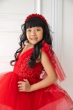 Дитяча святкова сукня Нью-Джерсі, в червоному кольорі