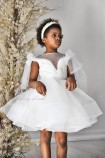 Детское нарядное платье Нью-Джерси, в белом цвете