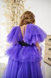 Детское нарядное платье Нью-Йорк, в фиолетовом цвете