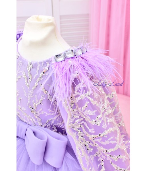 Детское нарядное платье Николь, цвет лаванда