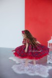 Детское нарядное платье Новый год Лиана, цвет Красный