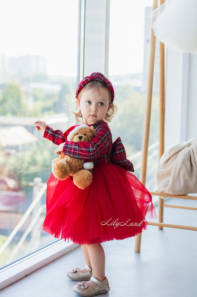 Дитяча святкова сукня Новий Рік 8, колір Червоний