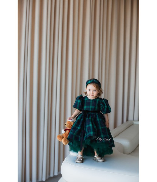 Дитяча святкова сукня Новий Рік Ліана, колір Зелений