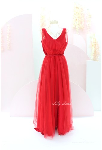 Женское платье Подружек невесты, цвет красный Женское платье Подружек невесты, цвет красный