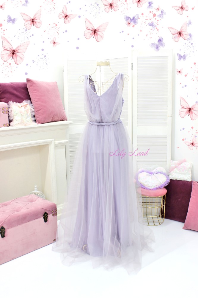 Женское платье Подружек невесты, цвет лаванда