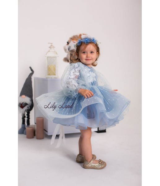 Дитяча святкова сукня Поліна, колір Голубий