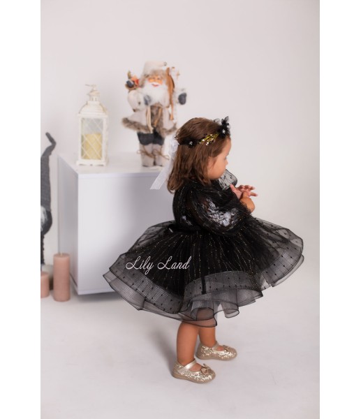 Дитяча святкова сукня Поліна, колір Чорний