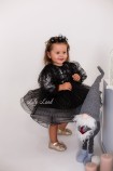 Дитяча святкова сукня Поліна, колір Чорний