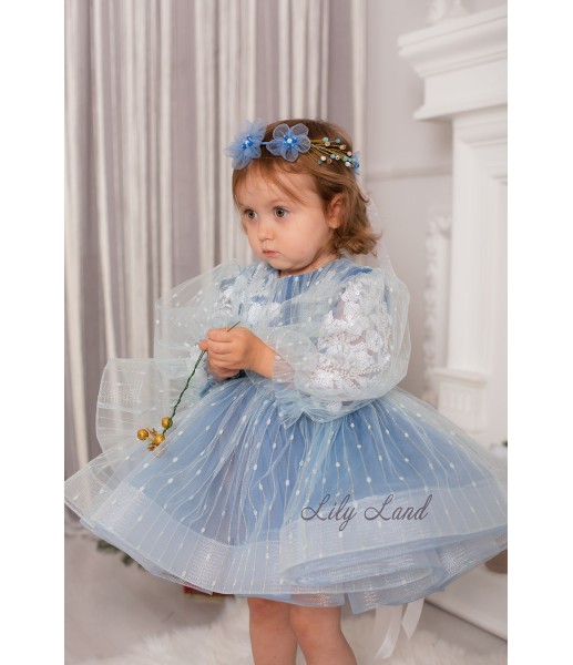 Дитяча святкова сукня Поліна, колір Голубий