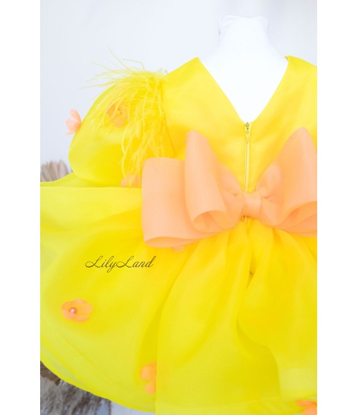 Детское нарядное платье Риана, цвет Желтый