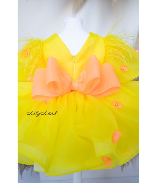 Детское нарядное платье Риана, цвет Желтый
