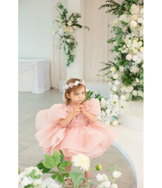 Детское нарядное платье Риана, цвет Розовый