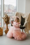 Детское нарядное платье Роза, цвет персик градиент